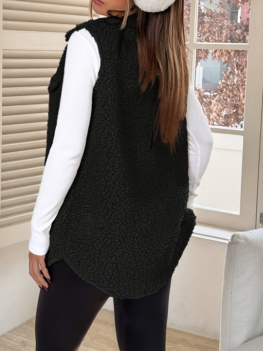 AURA | Elegant Wool Vest Without Sleeves