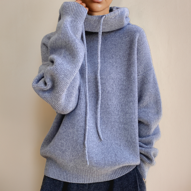 Madalina | Wool Sweater with High Neck
