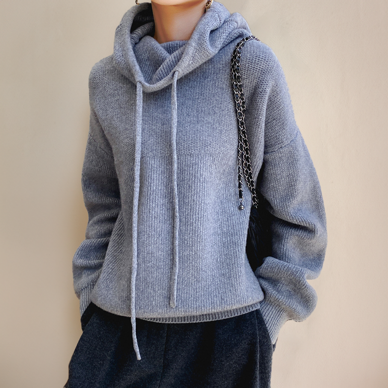 Madalina | Wool Sweater with High Neck