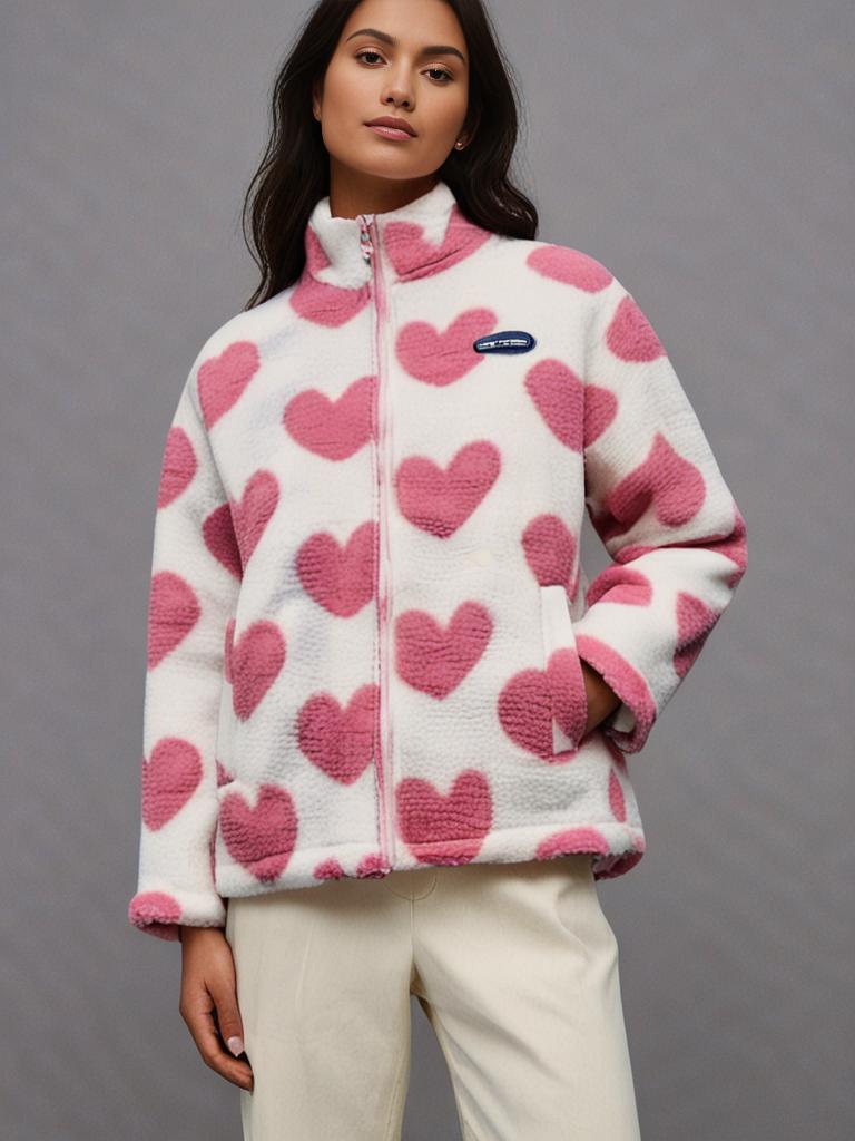BacioDeluxe | Double-sided Heart-shaped Coat