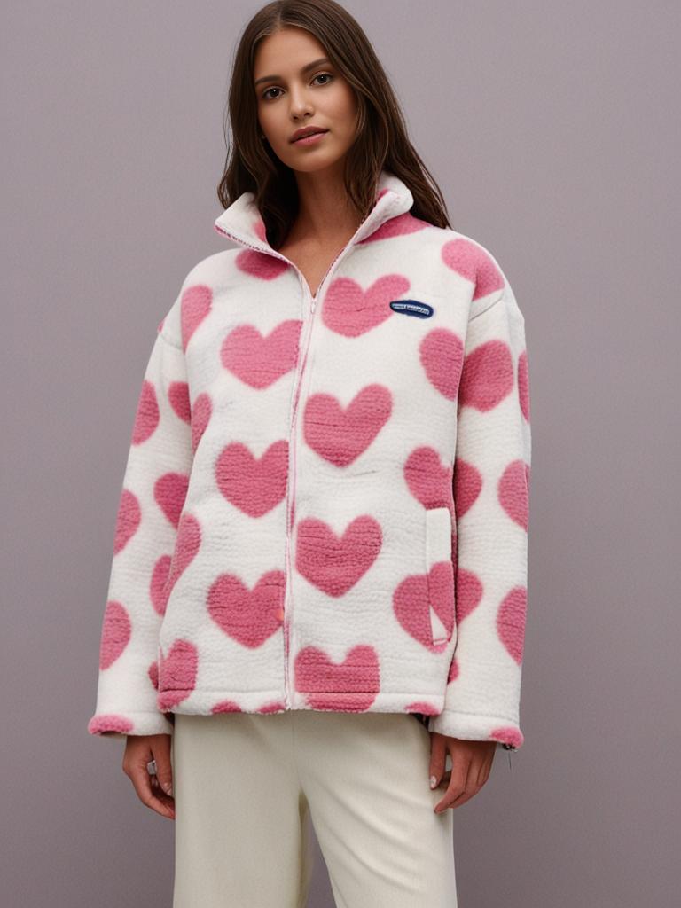 BacioDeluxe | Double-sided Heart-shaped Coat