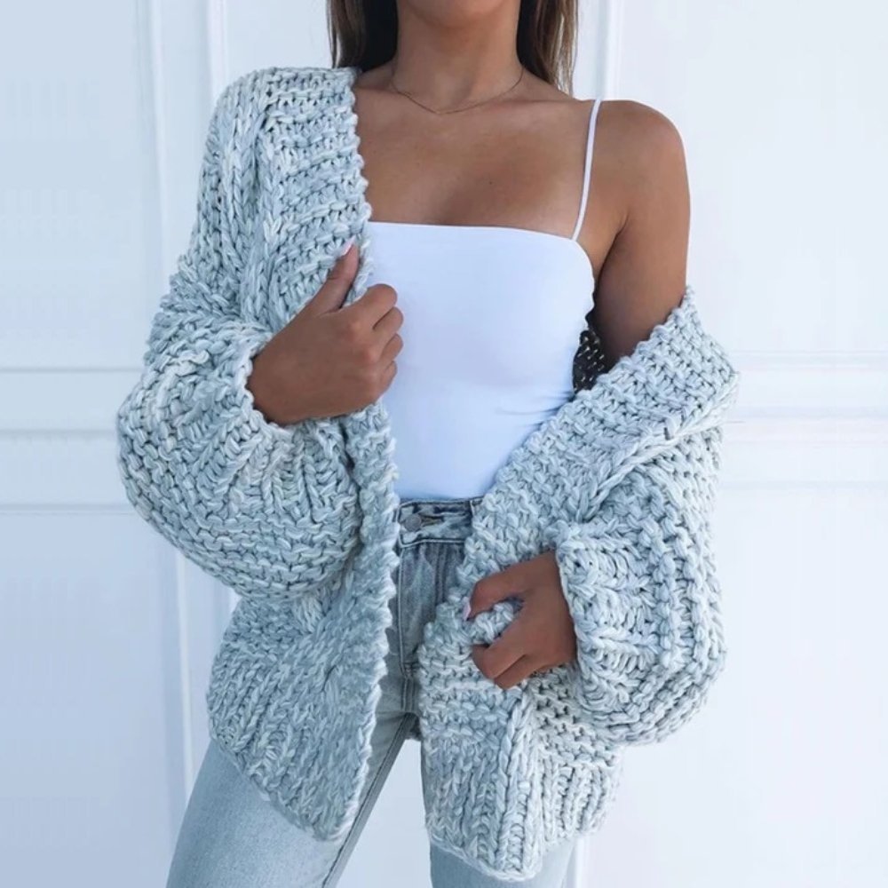 ELEANOR | Thick Pullover, Loose Cardigan