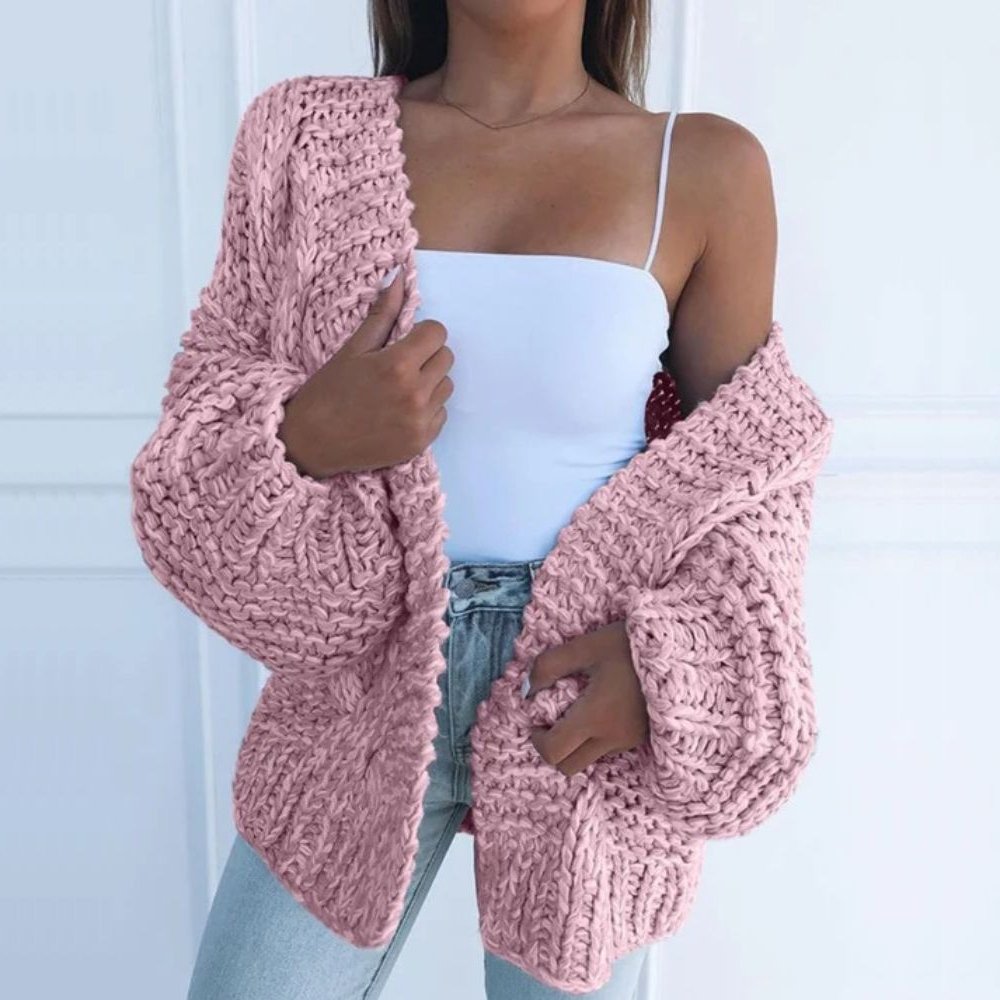 ELEANOR | Thick Pullover, Loose Cardigan