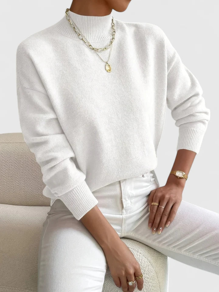 Demetra | Elegant Sweater with High Collar