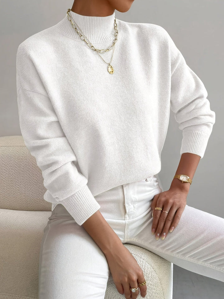 JEANINE | Comfortable Sweater with High Collar